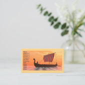 Carte De Visite Viking Longship Ventures (Debout devant)