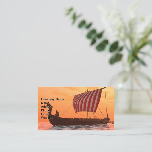 Carte De Visite Viking Longship Ventures (Debout devant)
