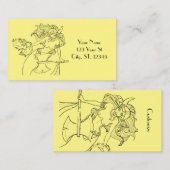 Carte De Visite Viking Mermaid Warrior Thunder_Cove (Devant / Derrière)