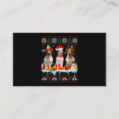 Carte De Visite Vilain Noël Jack Russell Terrier Chien Père Noël N (Dos)