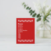 Carte De Visite Vilain Sweater QR Code Bonne année! (Debout devant)