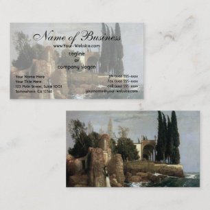 Carte De Visite Villa au bord de la mer par Arnold Bocklin