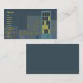 Carte De Visite Ville - affaires (Devant / Derrière)