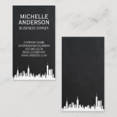 Carte De Visite Ville | Cuir lisse (Devant / Derrière)