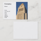 Carte De Visite Ville hôtel de Los Angeles (Devant / Derrière)