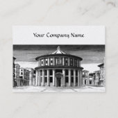 Carte De Visite VILLE IDÉALE, ARCHITECTE RENAISSANCE Black White P (Dos)
