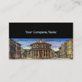 Carte De Visite VILLE IDÉALE, Architecture Renaissance, Noir (Dos)