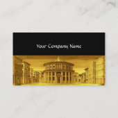 Carte De Visite VILLE IDÉALE, Architecture Renaissance, Noir Or (Dos)
