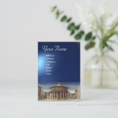 Carte De Visite VILLE IDÉALE, saphir bleu vif (Debout devant)
