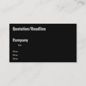 Carte De Visite ville moderne (Dos)