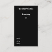 Carte De Visite ville moderne - verticale (Dos)