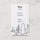 Carte De Visite ville moderne - verticale (Devant)