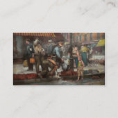 Carte De Visite Ville - NY - Eau potable d'une pompe de rue 1910 (Dos)