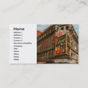 Carte De Visite Ville - NY - Tastee's et Macy's 1942