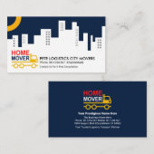 Carte De Visite Ville Silhouette Accueil Moteurs de camions (Devant / Derrière)