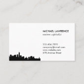 Carte De Visite Ville Skyline (Dos)