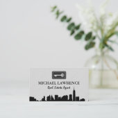 Carte De Visite Ville Skyline | Clé (Debout devant)