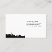 Carte De Visite Ville Skyline | Clé (Dos)