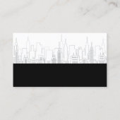 Carte De Visite Ville Skyline | Logo Red Realtor (Dos)