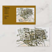 CARTE DE VISITE VILLE VISAGE CHEST (Devant / Derrière)