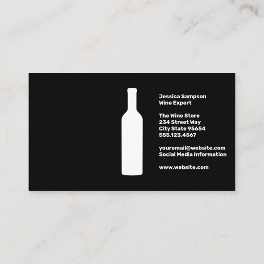 Carte De Visite Vin (Dos)