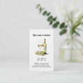 Carte De Visite Vin (Debout devant)