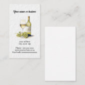 Carte De Visite Vin (Devant / Derrière)