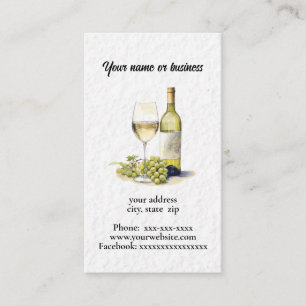 Carte De Visite Vin