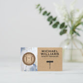 Carte De Visite Vin Barrel et Corkvis (Debout devant)