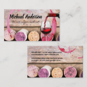 Carte De Visite Vin | Corks | Entreprise (Devant / Derrière)