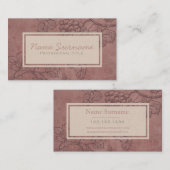 Carte De Visite Vin de Bourgogne (Devant / Derrière)