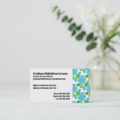 Carte De Visite Vin de floraison Abstrait Rétro (Debout devant)