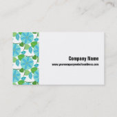 Carte De Visite Vin de floraison Abstrait Rétro (Dos)