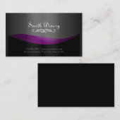 Carte De Visite Vin de l'entreprise vinicole Purple Liquor (Devant / Derrière)