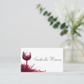 Carte De Visite Vin de verre scintillant (Debout devant)