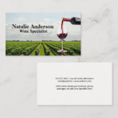 Carte De Visite Vin | Domaine viticole (Devant / Derrière)