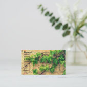 Carte De Visite Vin et brique (Debout devant)