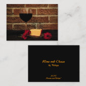Carte De Visite Vin et fromage ATC (Devant / Derrière)