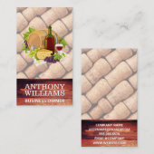 Carte De Visite Vin et fromage | Bois | Vignoble | Entreprise (Devant / Derrière)