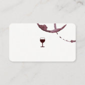 Carte De Visite Vin et vis de liège | Vignoble (Dos)