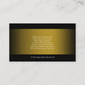 Carte De Visite Vin personnalisable de vignoble d'établissement (Dos)