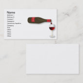 Carte De Visite Vin rouge (Devant / Derrière)