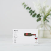 Carte De Visite Vin rouge (Debout devant)