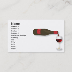 Carte De Visite Vin rouge