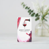 Carte De Visite Vin rouge | (Debout devant)