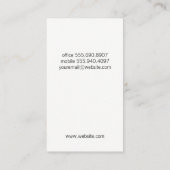 Carte De Visite Vin rouge | (Dos)