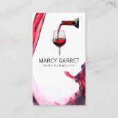 Carte De Visite Vin rouge | (Devant)
