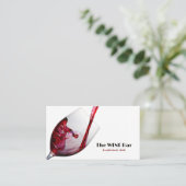 Carte De Visite Vin Rouge, Bar À Vins/Vin (Debout devant)