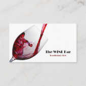 Carte De Visite Vin Rouge, Bar À Vins/Vin (Devant)