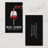 Carte De Visite Vin Rouge Poulé | Vino (Devant / Derrière)